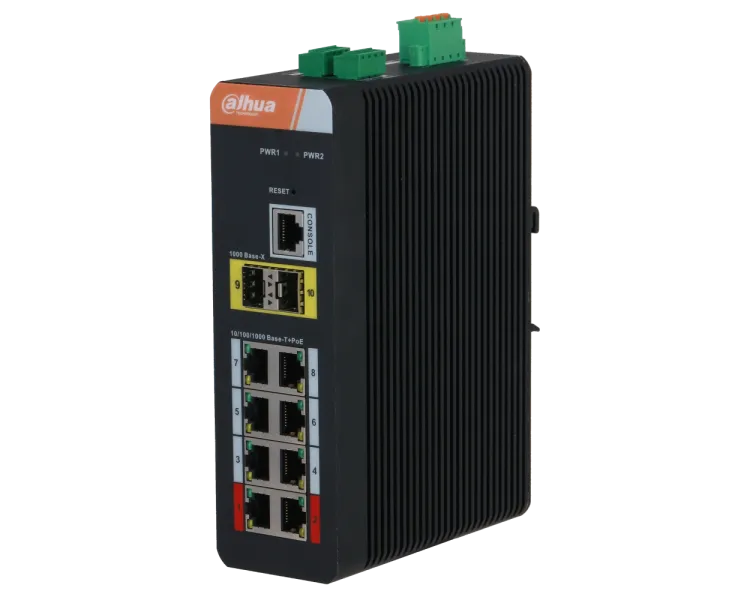 DH-PFS4210-8GT-DP 8-портовий гігабітний з PoE