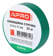 APRO 0.14х17 мм 20 м Iзоляцiйна стрiчка зелена