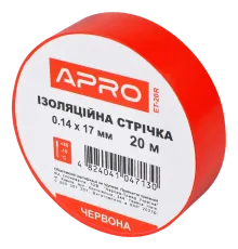 APRO 0.14х17 мм 20 м Iзоляцiйна стрiчка червона