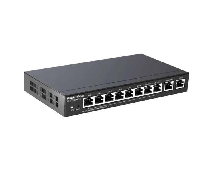 Ruijie Reyee RG-EG310GH-P-E 10-портовий PoE з хмарним керуванням Маршрутизатор