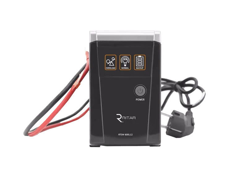 RITAR RTSW-500 LED ДБЖ з правильною синусоїдою 12В, під зовнішній АКБ