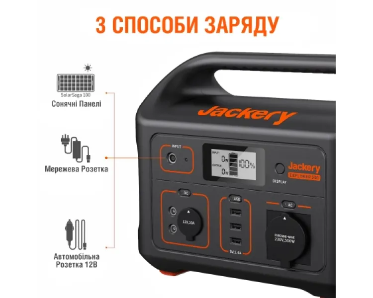 Jackery Explorer 500EU Зарядна станція