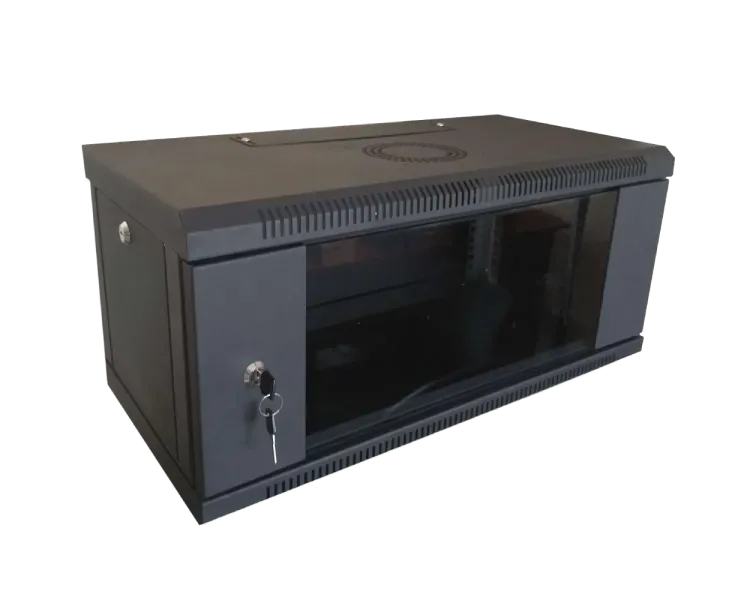 Hypernet WMNC-350-4U-FLAT-BLACK Шафа коммутаційна настінна розбірна чорна