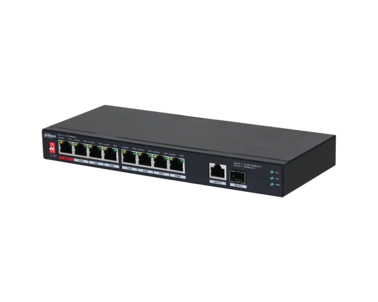 Dahua DH-PFS3110-8ET1GT1GF-96 PoE Комутатор 8 портів некерований