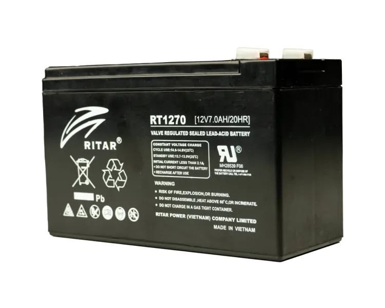 Ritar RT1270 7А•г 12В Свинцево-кислотна акумуляторна батарея