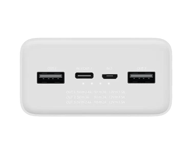 Xiaomi Mi Power Bank 3 30000 mAh 24W Fast Charge PB3018ZM White (VXN4307CN) Повербанк
