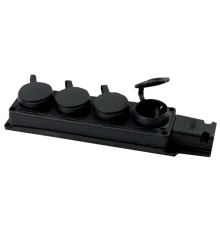 ERKA 6004 Колодка четверна з/к і заглушками 4x16 (каучук)