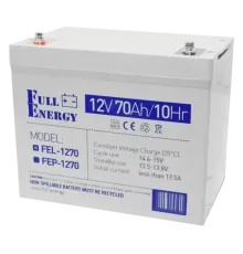 Full Energy FEL-1270 12V 70 Ah Акумулятор гелевий