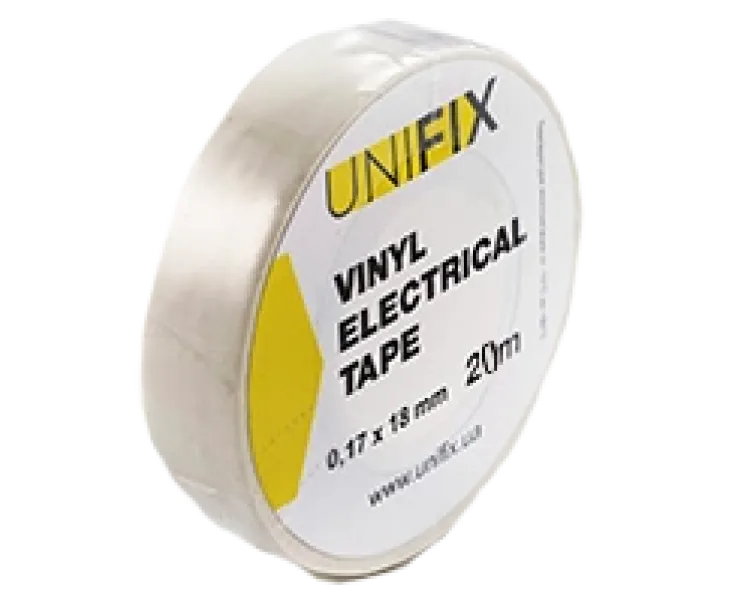 UNIFIX ETU-20W Iзоляцiйна стрiчка бiла 0.17х18 мм 20 м