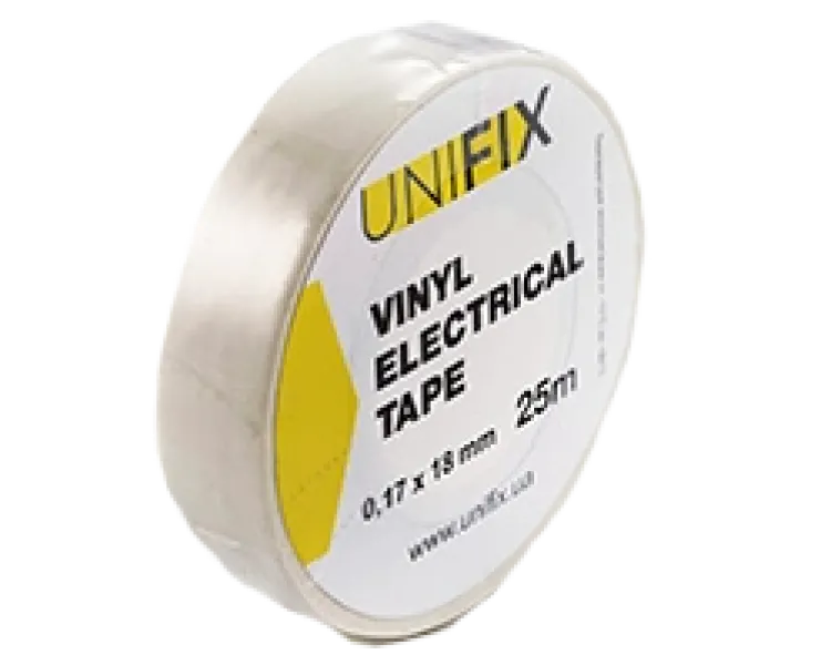 UNIFIX ETU-25W Iзоляцiйна стрiчка бiла 0.17х18 мм 25 м
