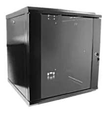 Hypernet WMNC66-12U-FLAT-BLACK 12U 600x600 Шафа коммутаційна настінна розбірна