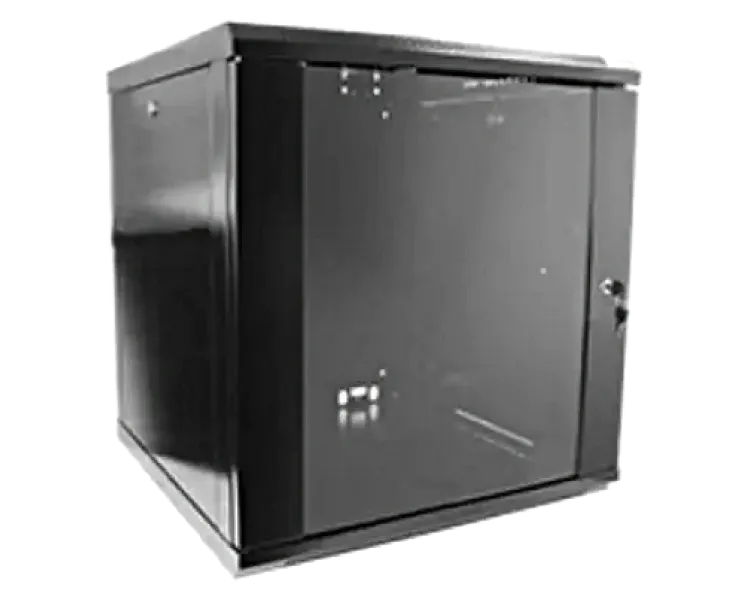 Hypernet WMNC66-12U-FLAT-BLACK 12U 600x600 Шафа коммутаційна настінна розбірна