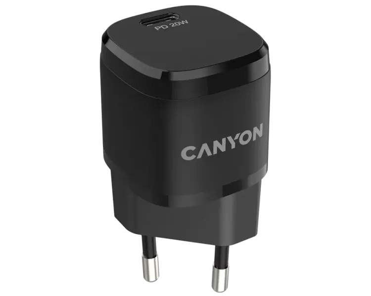 Canyon H-08 black (PD 20W) Мережевий зарядний пристрiй