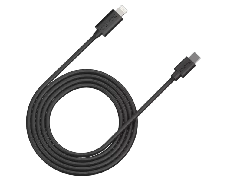 Canyon CFI12B black (Lightning - USB-C ) 2м 20Вт Кабель