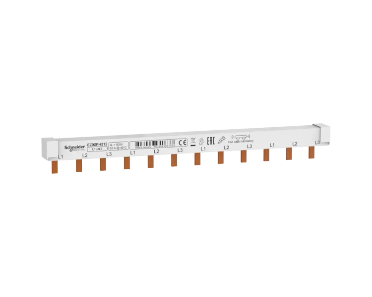 Schneider Electric EZ9XPH312 EASY9 63A 3P Гребінчаста шина на 12 модулів