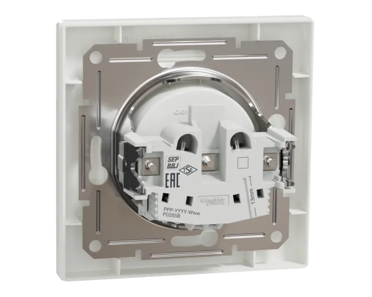 Schneider Electric ASFORA EPH3000121 Розетка одинарна без заземлення