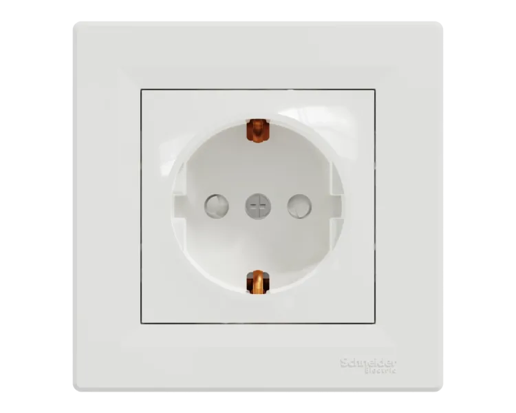 Schneider Electric ASFORA EPH2900221 Розетка одинарна із заземленням і шторкою