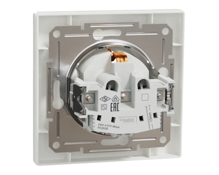 Schneider Electric ASFORA EPH2900221 Розетка одинарна із заземленням і шторкою
