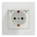 Schneider Electric ASFORA EPH3100121 Розетка одинарна із заземленням і кришкою