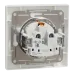 Schneider Electric ASFORA EPH3100121 Розетка одинарна із заземленням і кришкою