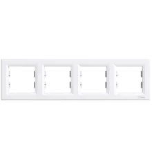 Schneider Electric ASFORA EPH5800421 Рамка 4-місна горизонтальна біла