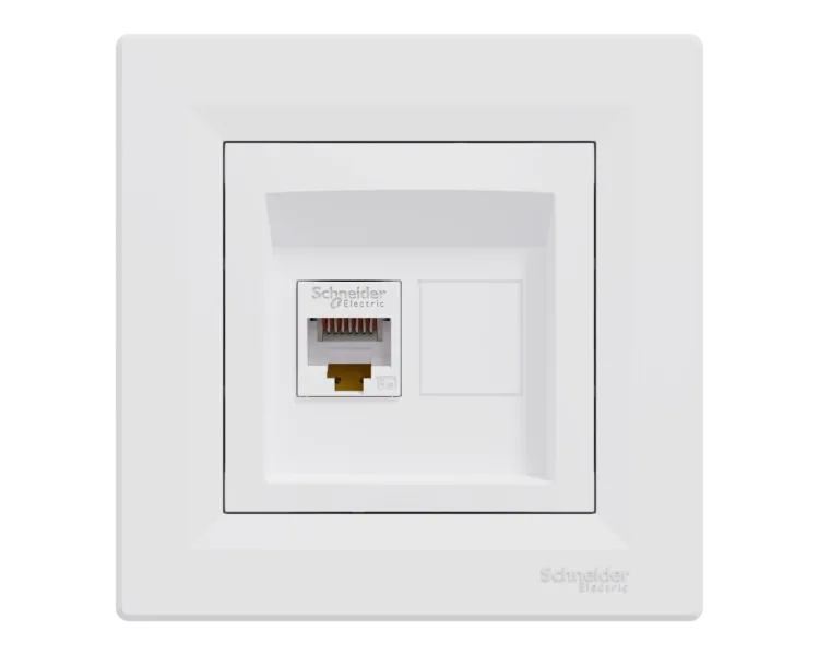 Schneider Electric Asfora EPH4300121 RJ45 кат.5е UTP Розетка комп'ютерна одинарна