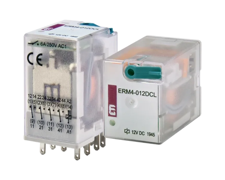 ЕТІ ERM4-012DCL 4p Реле електромеханічне
