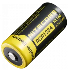 Nitecore NL166 3.7V (650mAh) Акумулятор літієвий 16340 (RCR123A)