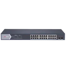 Hikvision DS-3E1526P-SI PoE Комутатор 24 порти керований