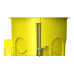 PLANK MB002 Коробка установна блочна 65х45 IP30 (упаковка 200 шт.)