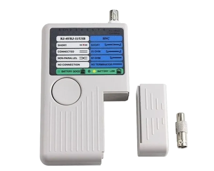 RJ-45, RJ-12, USB та BNC Тестер мережевий