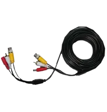 BNC + DC + AV Патчкорд комбінований коаксіальний + живлення + звук 20м