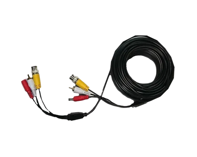 BNC + DC + AV Патчкорд комбінований коаксіальний + живлення + звук 20м