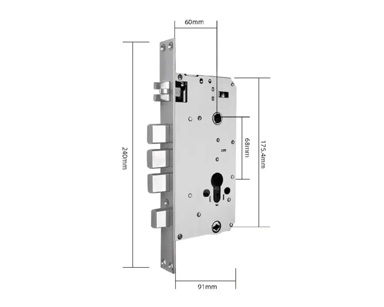 SEVEN LOCK SL-7767BFW (врізна частина 6068) Розумний замок