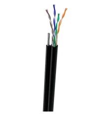 OK-Net UTP 4*2*0,49+ КППт-ВПбухта 305 м Кабель вуличний з тросом 7*0,5мм cat 5e