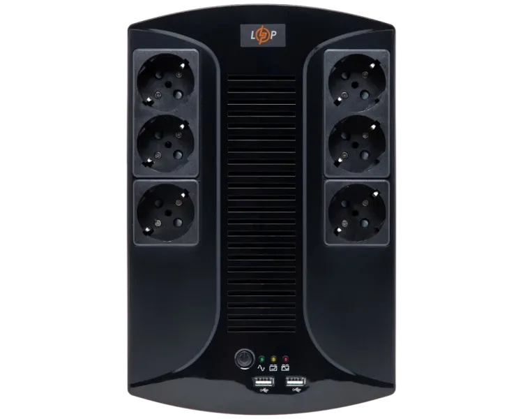 LOGICPOWER 650VA-6PS (455Вт) Джерело безперебійного живлення