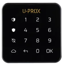 U-Prox Keypad G1 Black Бездротова сенсорна клавіатура для однієї групи