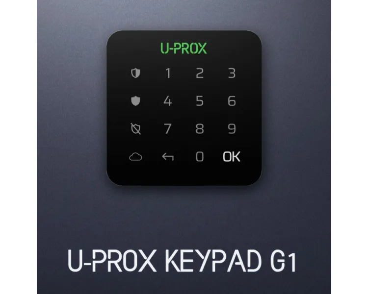 U-Prox Keypad G1 Black Бездротова сенсорна клавіатура для однієї групи