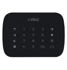 U-Prox Keypad G4 Black Бездротова сенсорна клавіатура для чотирьох груп