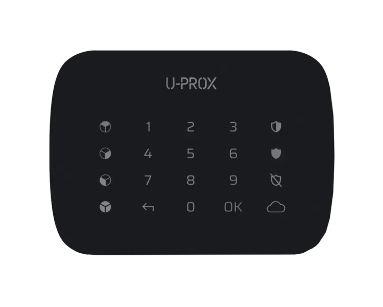 U-Prox Keypad G4 Black Бездротова сенсорна клавіатура для чотирьох груп