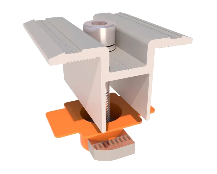 Kripter Domino V3-4 L6200 Кріплення наземної оцинкованої стійки у зборі