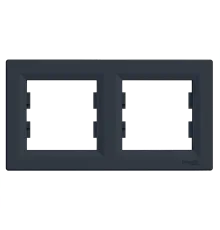Schneider Electric EPH5800271 Asfora Рамка 2 поста антрацит горизонтальна