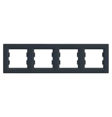 Schneider Electric EPH5800471 Asfora Рамка 4 поста антрацит горизонтальна