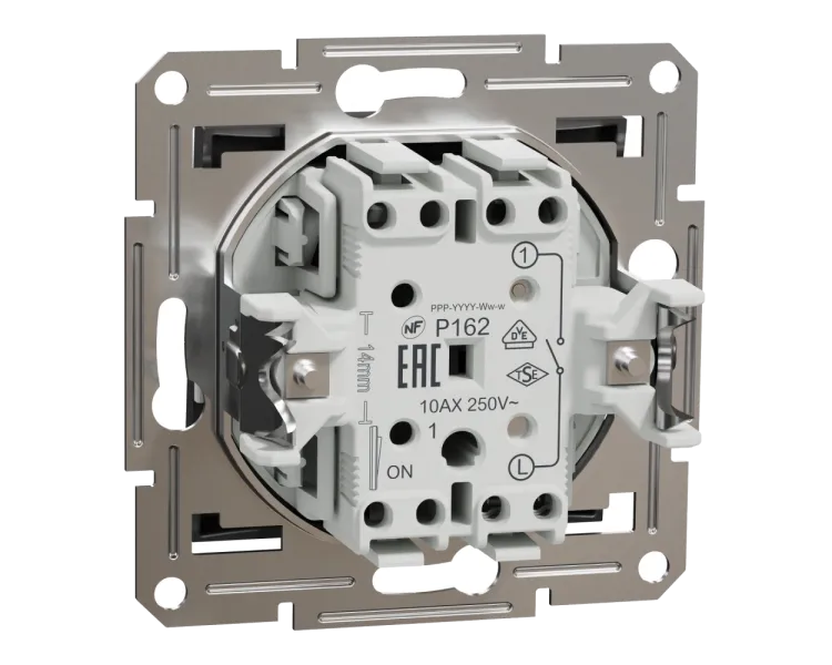 Schneider Electric EPH0100171 Asfora Вимикач 1-клавішний антрацит