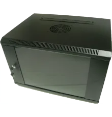Hypernet WMNC-15U-FLAT-AC-BLACK Шафа коммутаційна настінна 15U 600x450 розбірна