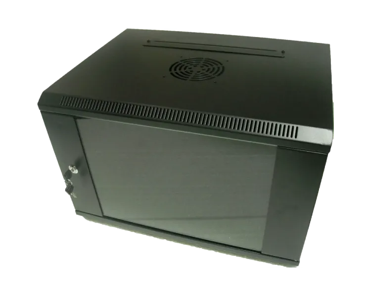 Hypernet WMNC-15U-FLAT-AC-BLACK Шафа коммутаційна настінна 15U 600x450 розбірна