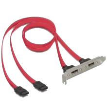 SATA 7px4-eSATAx4 M/F Планка корпусна