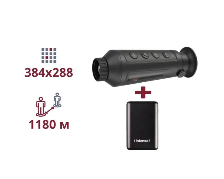 AGM Taipan TM25-384 + INTENSO Powerbank 2 000 мА•г ТЕПЛОВІЗІЙНИЙ МОНОКУЛЯР ТА ПОВЕРБАНК