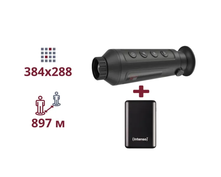 AGM Taipan TM19-384 + INTENSO Powerbank 2 000 мА•г ТЕПЛОВІЗІЙНИЙ МОНОКУЛЯР ТА ПОВЕРБАНК