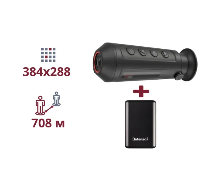 AGM Taipan TM15-384 + INTENSO Powerbank 2 000 мА•г ТЕПЛОВІЗІЙНИЙ МОНОКУЛЯР ТА ПОВЕРБАНК